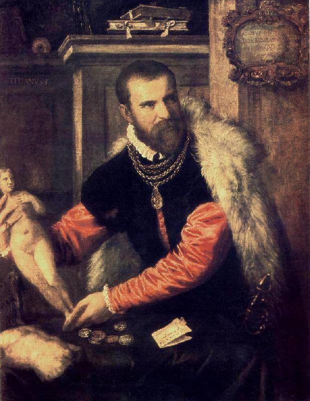 TIZIANO Vecellio Portrait of Jacopo Strada wa r oil painting image
